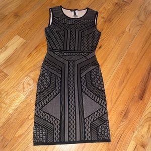 BCBG Max Azria Stefanie Relief Jacquard Dress